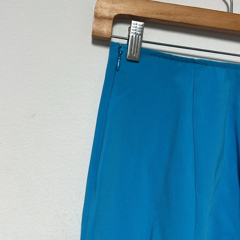 cinq a sept Bright Blue Ankle-Length Straight Pants - Picture 4 of 8
